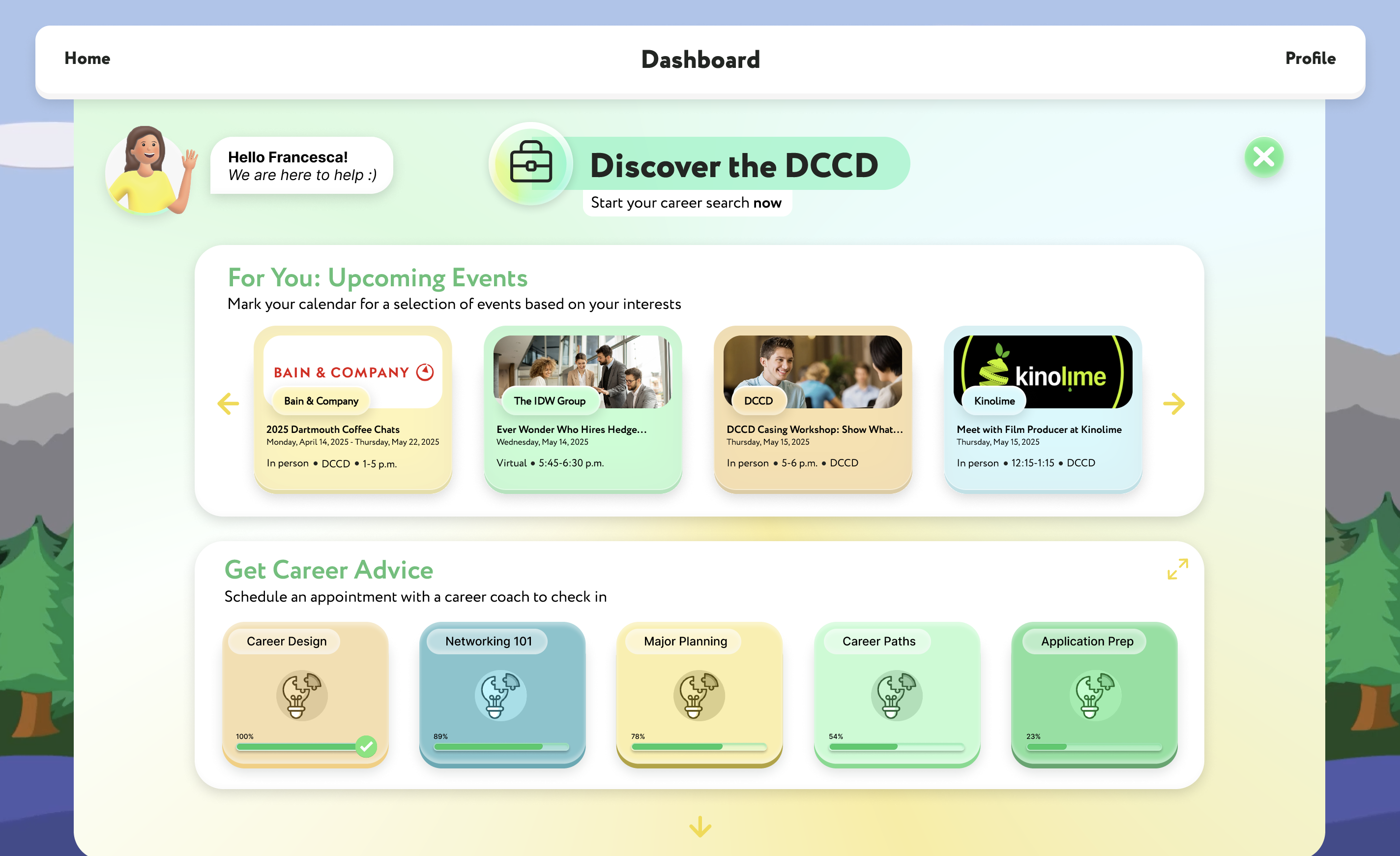 DartWorld dashboard